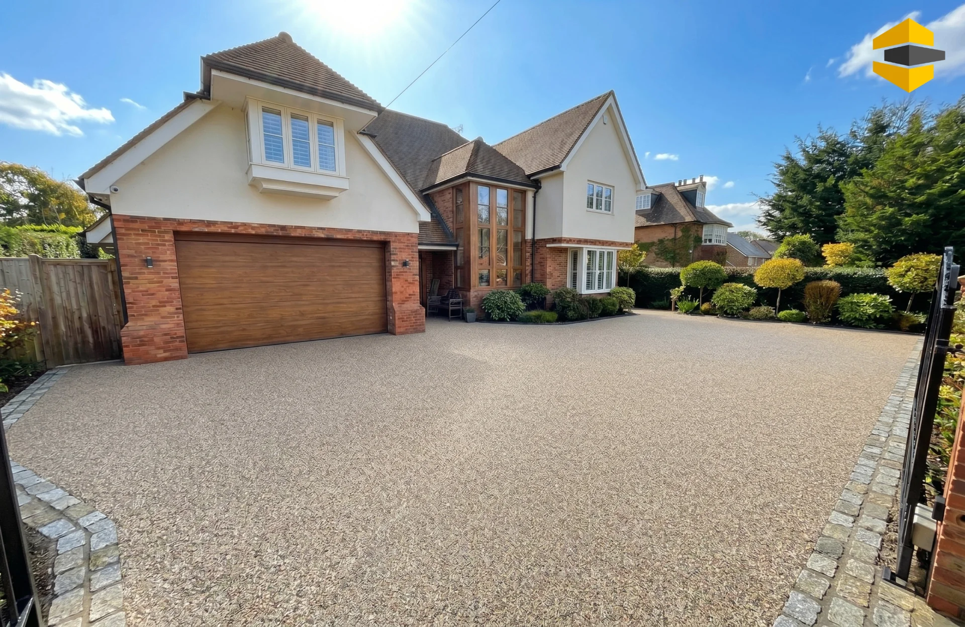 Resin bound driveway after visualisation by SureLay UK