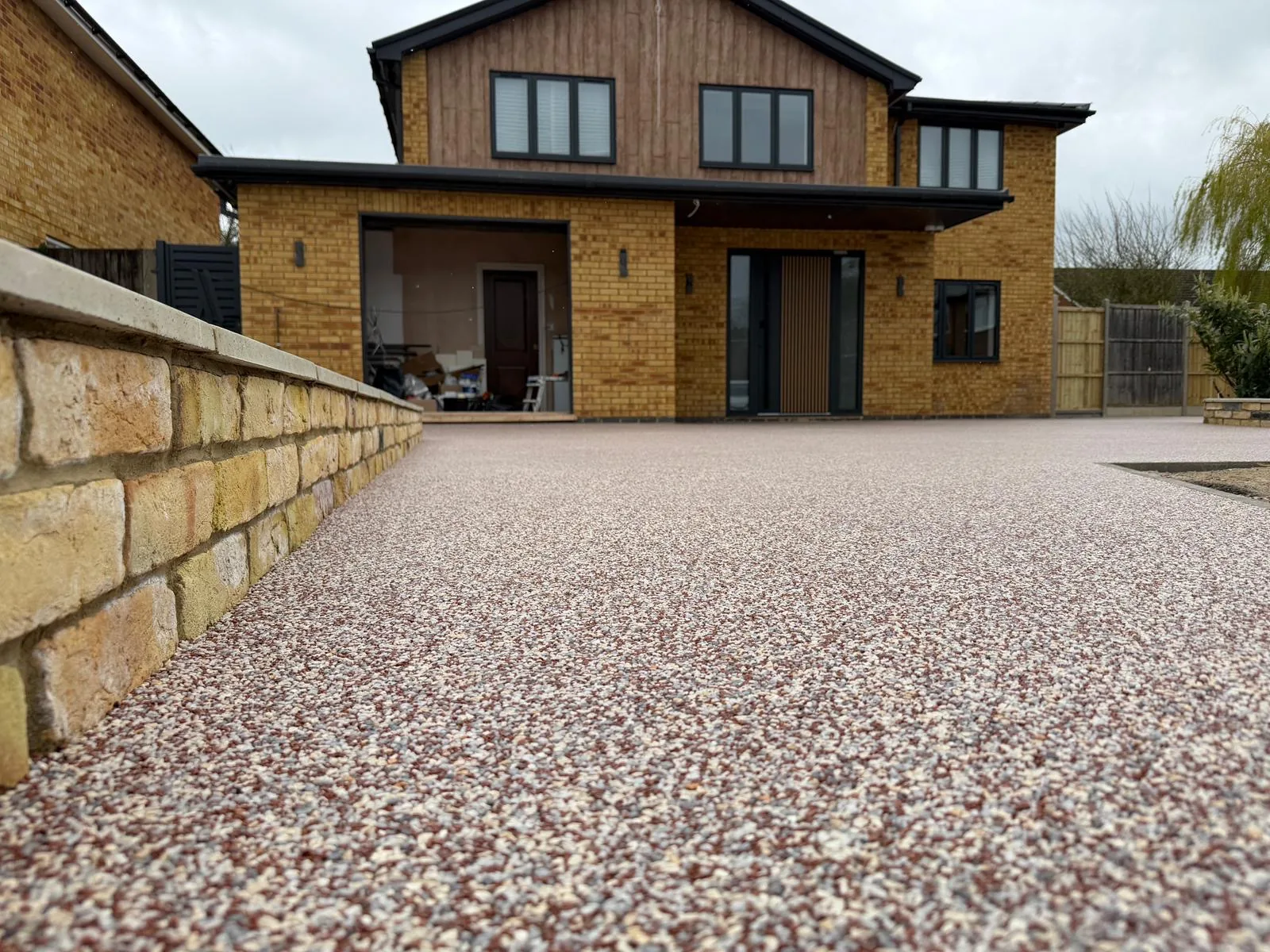 Resin bound driveway installed in Daltex Harbour Beach finish