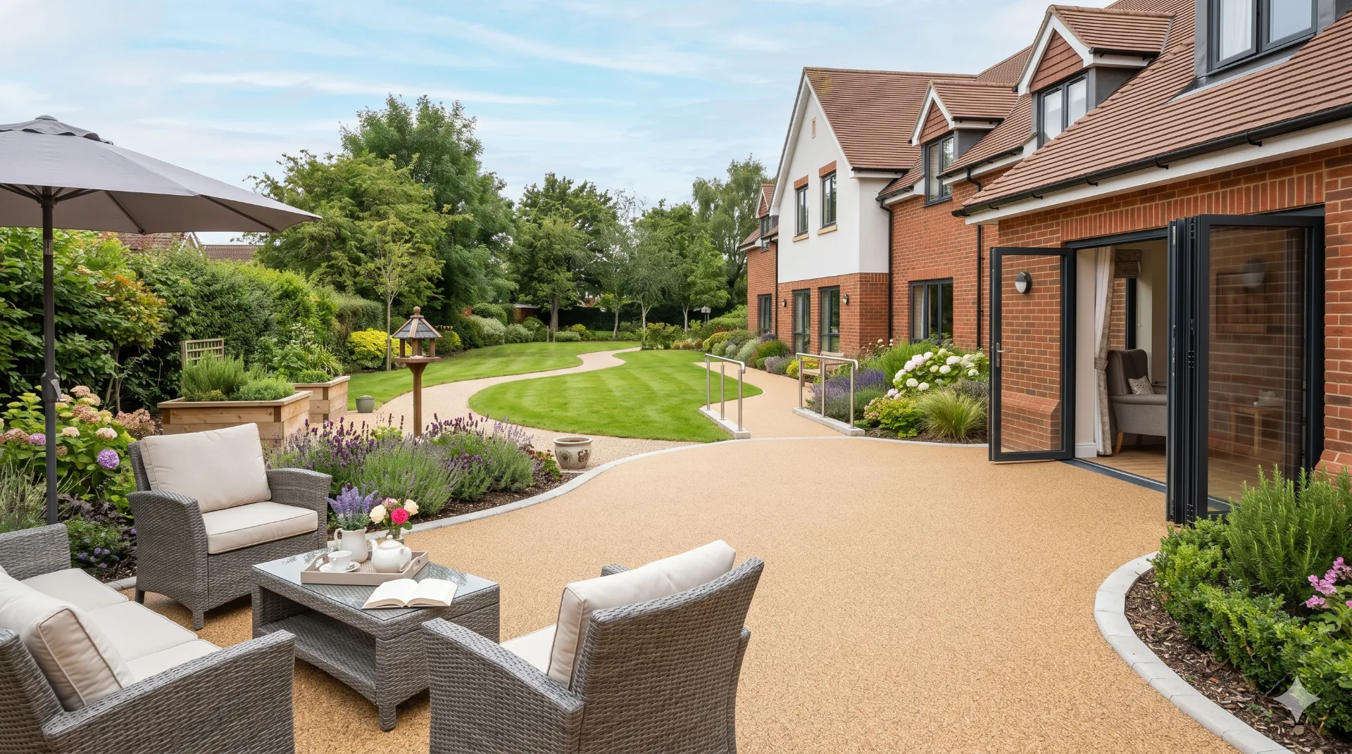 Healthcare — commercial resin bound surfacing by SureLay UK