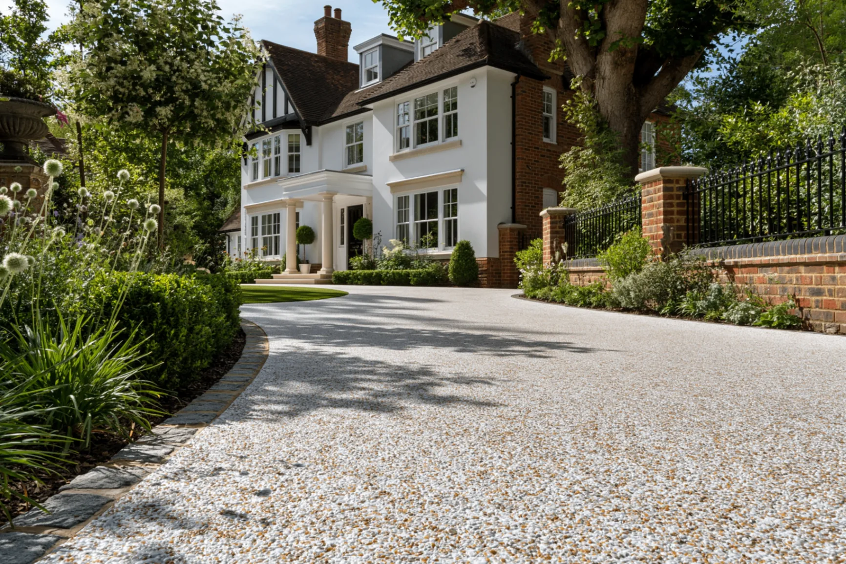 Premium resin bound driveway installed on a detached home in the South East