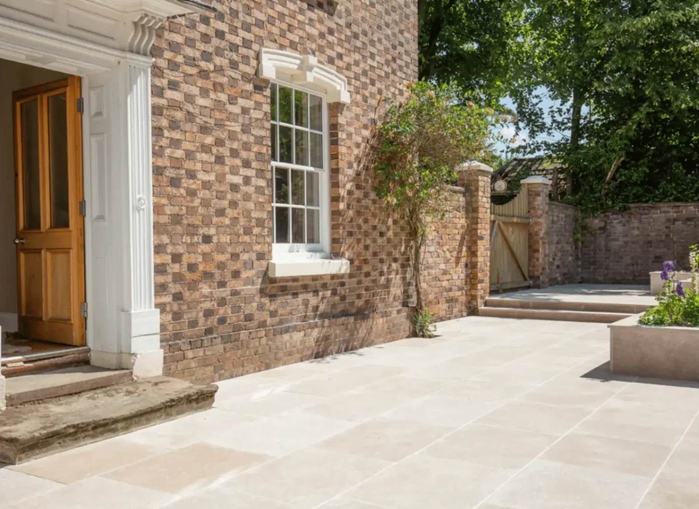 Porcelain surface installed by SureLay UK on a residential property