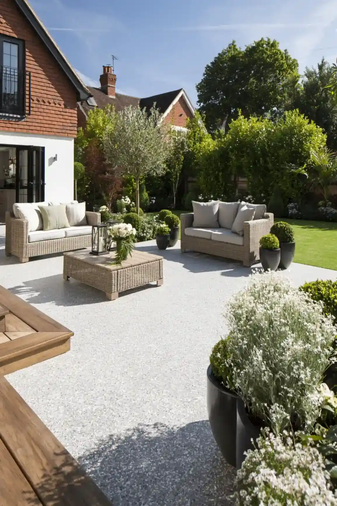 Resin bound patio by SureLay UK in Ascot, Berkshire