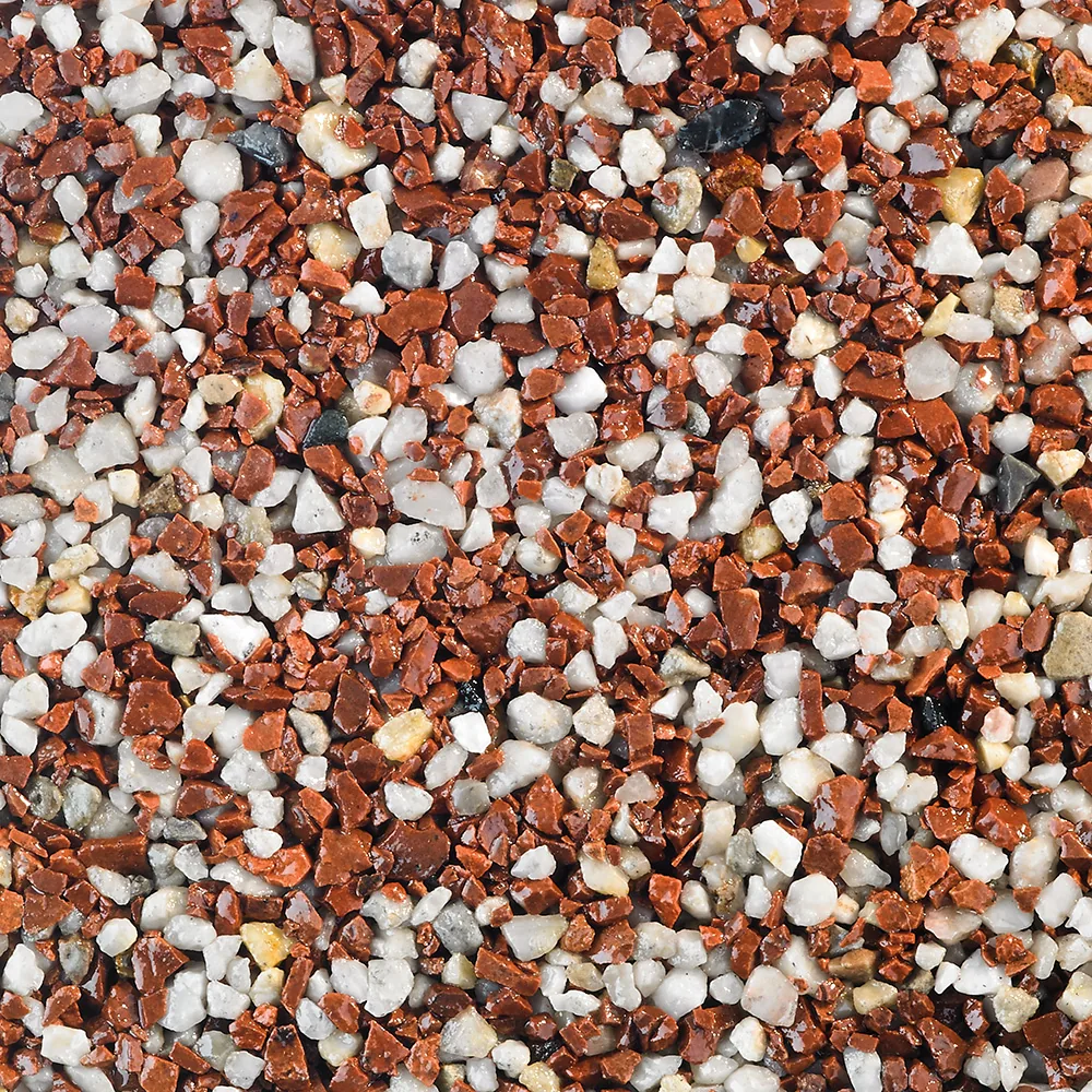 Daltex Santorini resin bound colour blend swatch — Warm
